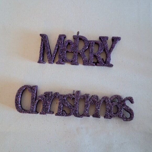 Lot of 5 Purple Ornaments, Including Ceramic Doll - Picture 9 of 10